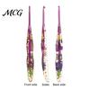 Artistic Crochet Hook Resin for Beginners, Crocheting Lovers, 2.0mm-8.0mm Ergonomic Gift Set with Long Floral Handle Blankets, Dolls, Shawls,