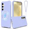 Case for Galaxy S26 - Silicone, Purple, With Lanyard