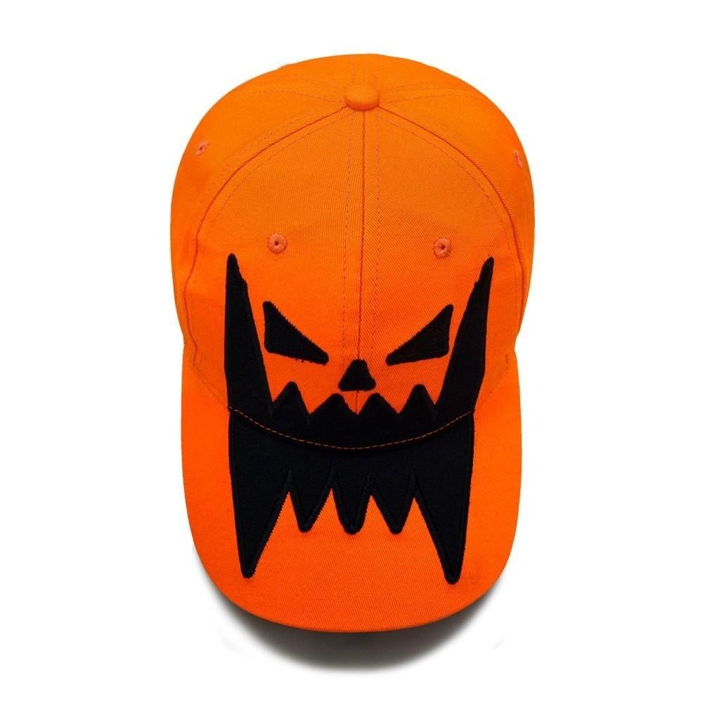 Lightweight Pumpkin Embroidery Hat UV Protection Sunshade Cap Halloween Baseball Cap  Outdoor