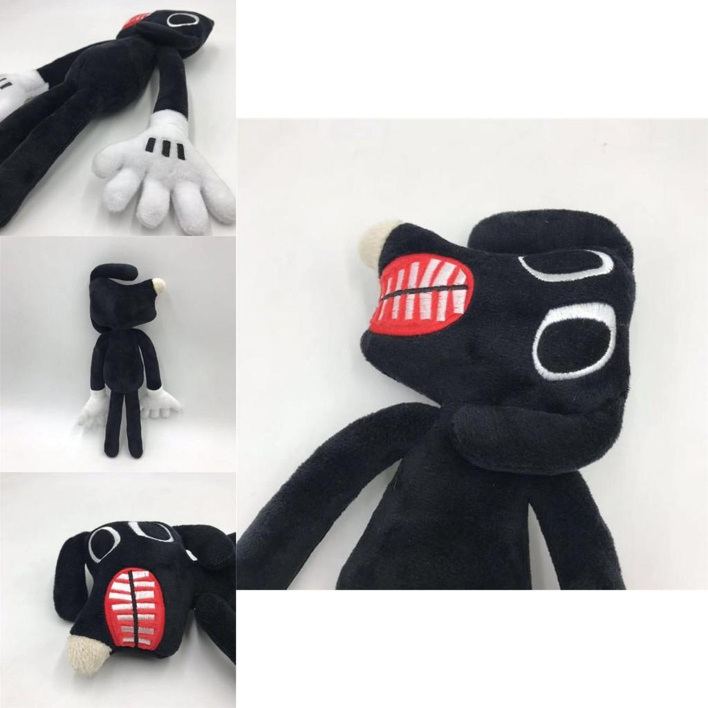Unisex Siren Head Series Black Dog Plush Toy Crooked Neck Horror Stuffed Doll 30cm/11.8inch Height