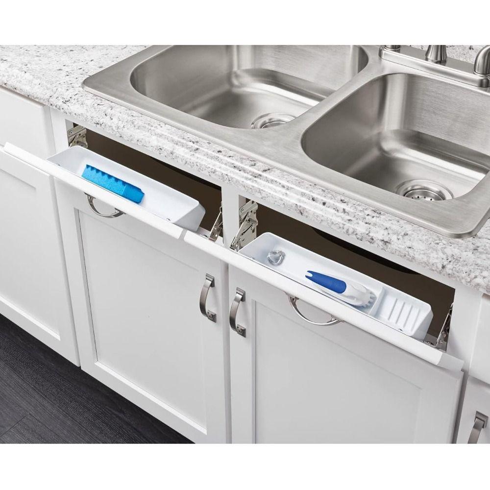 Down Sink Self-Closing Cabinet Hinges Heavy Duty Stainless Steel Pivot Hinge 45 Degree Tilt Rustproof Tip-Out Hinges Sink Drawer