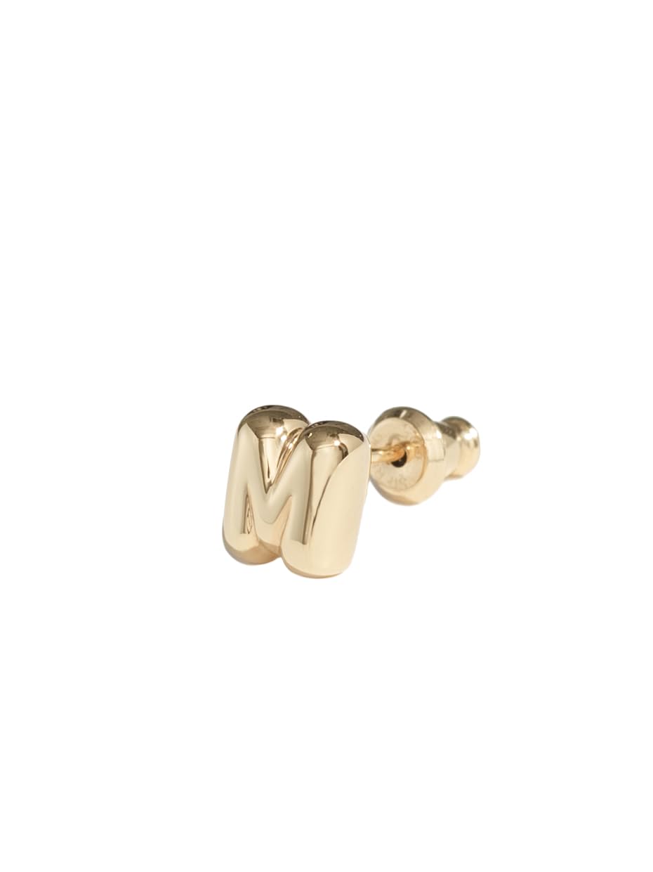 

SV925 Yellow gold coated single ear earrings [BALLOON] Small44-1590 золотий
