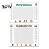 Festive Party Decor Poster-Size Word Search Thanksgiving Christmas Find Poster Giant Interactive Activity 36"X22" Wall Game for Family Holiday