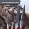 4Pcs Mini Steel Files Mini Needle Flat File For Stone Glass Metal Carving Craft Flat File Woodworking Hand Tool Set