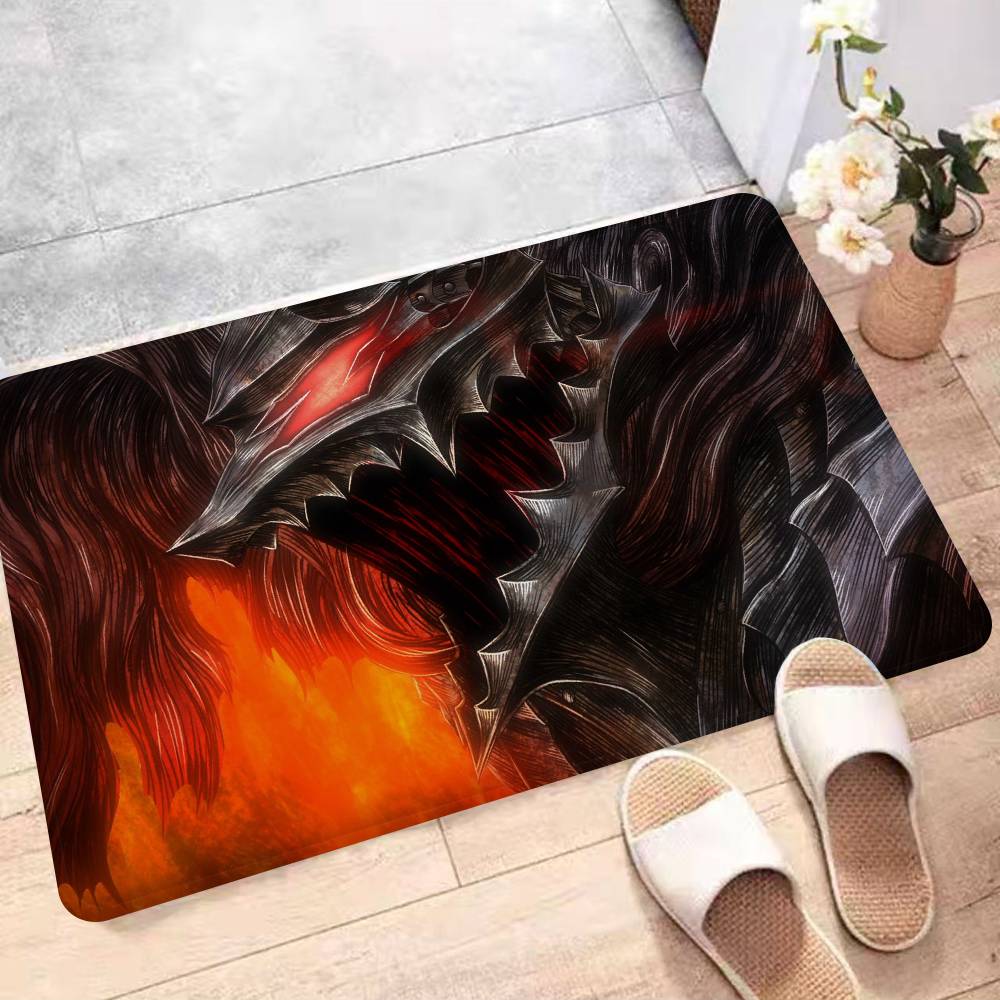 Japanese Comic Berserk Hallway Carpet Non-Slip Laundry Room Mat Laundry Decor Balcony Child Living Room Bedside Area Rugs