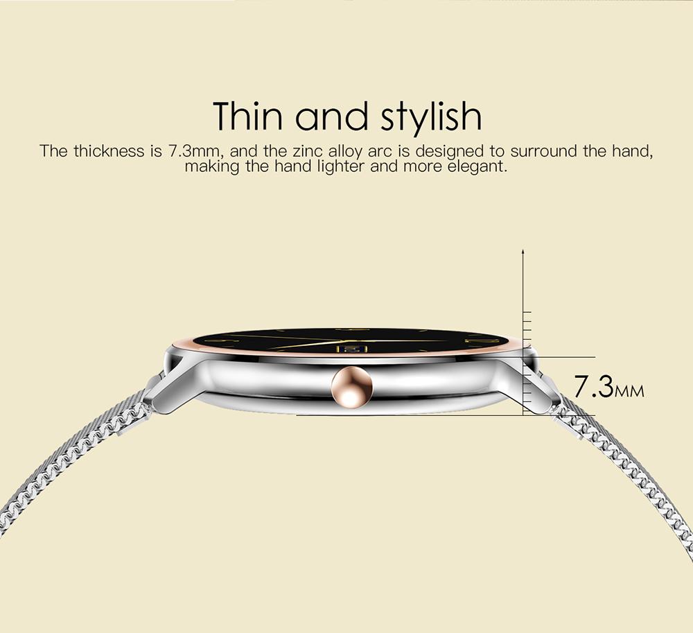 R18 7m Super Slim Women Smart Watch Full Touch Screen Heart Rate Monitor Blood Pressure Smartwatch For Android Ios Kw10