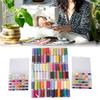 72 Color Polyester Thread Sewing Machine Bobbin Thread with Case for Sewing Machine Hand Stitching Needlework Project