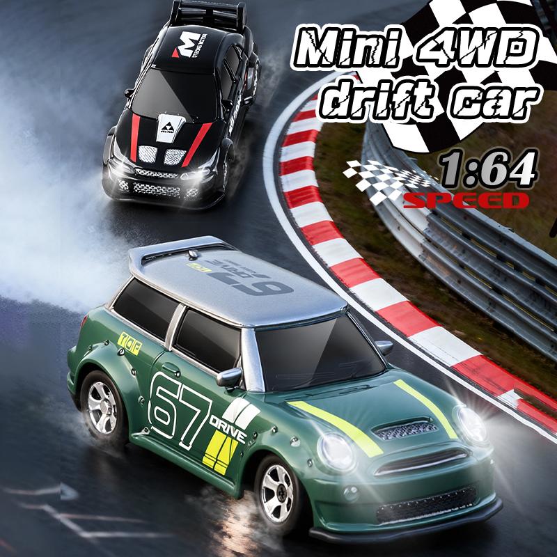 KF33 1:64 2.4G High speed Drift Rc Car 4WD Remote Control Car Four Wheel Drive Radio Controlled Mini Racing Model Boy Toy Gift