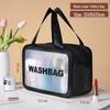 Large Capacity Women's Travel Cosmetic Bag with Wet/Dry Separation