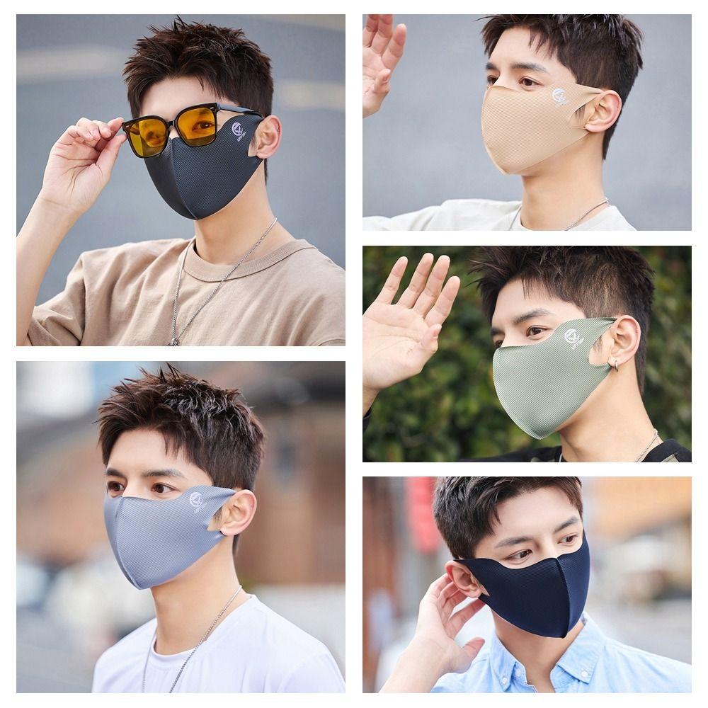 Sunscreen Face Scarf Ice Silk Mask Face Mask Face Gini Mask Traceless Face Cover  Fishing