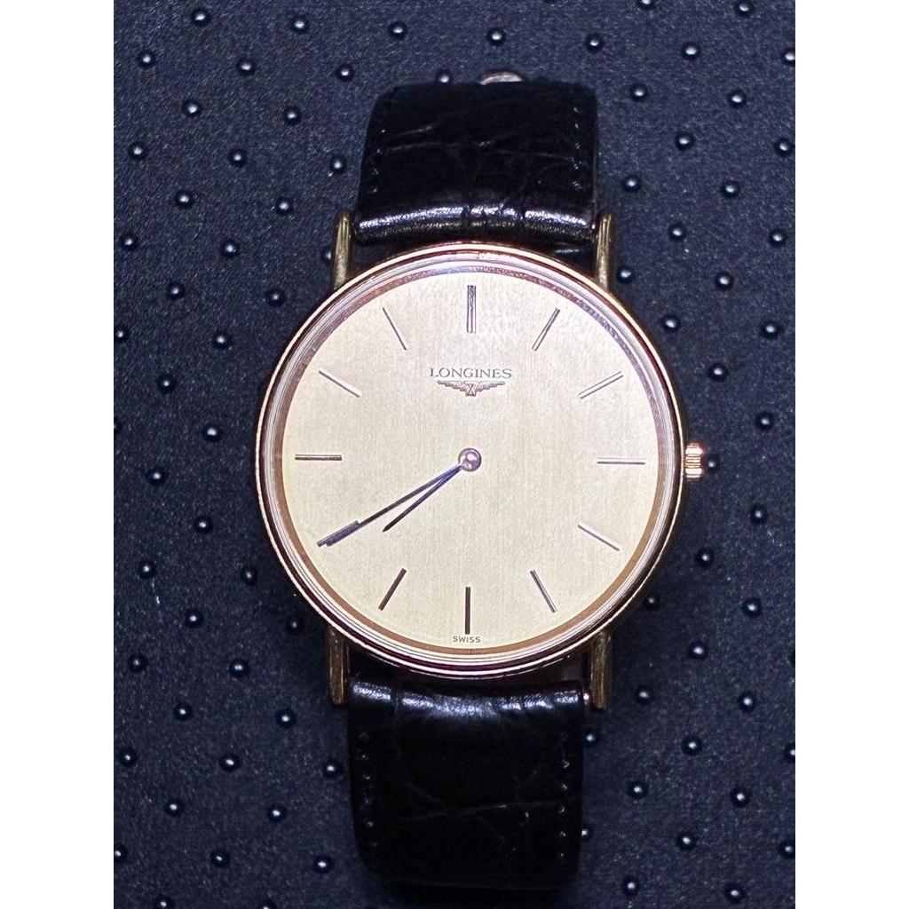 Used Good Condition LONGINES Gold Dial Quartz Men's Watch