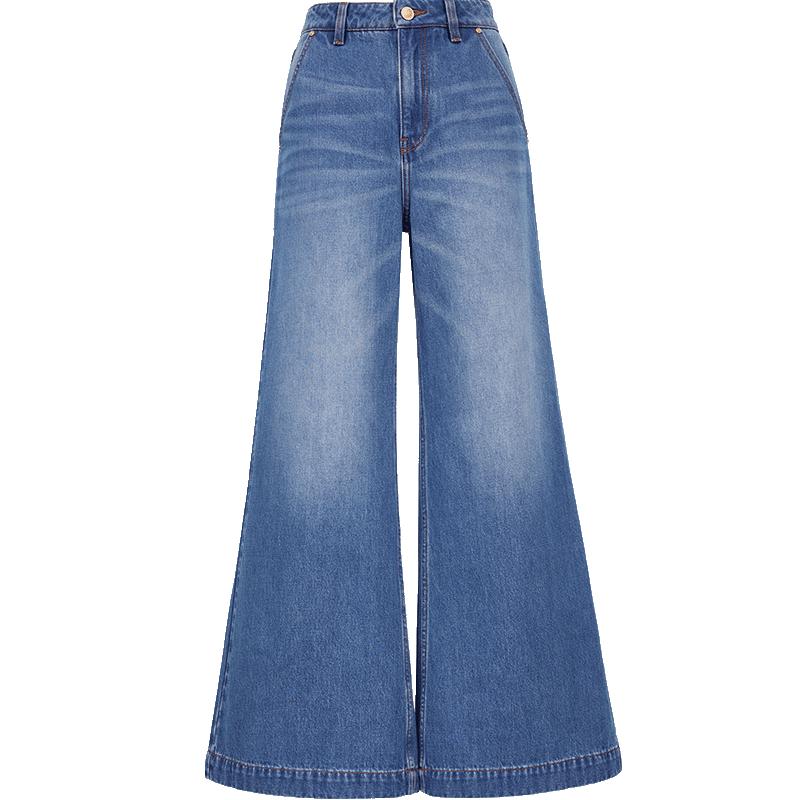 

VEROMODA Women s High-Waist Loose Wide-Leg Jeans