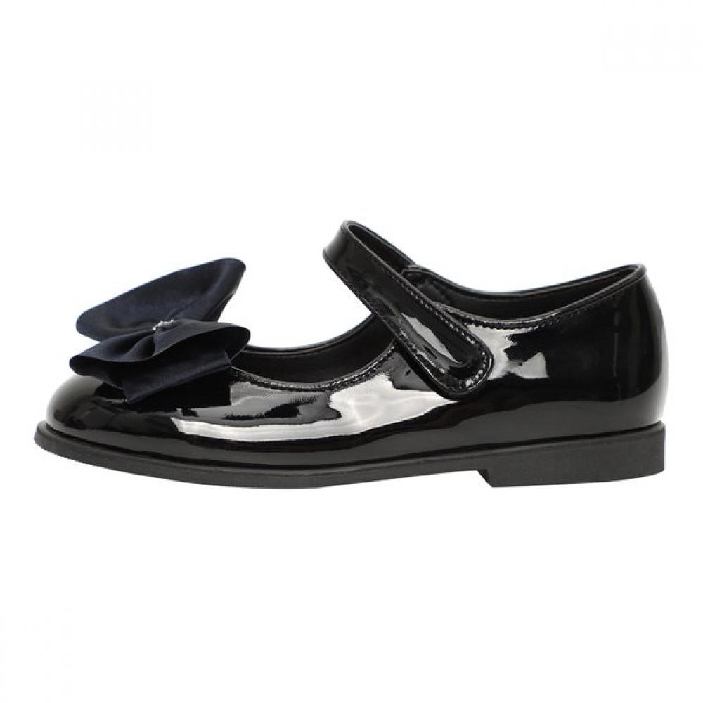 The Coffee Bean   Tea Leaf Black Enamel Ribbon Shoes Ba12af01bk