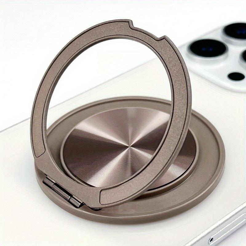 

Подставка для телефона из алюминиевого сплава, вращающаяся на 360° - ультратонкая, невидимая, складная конструкция с магнитным креплением для стола и автомобиля, автомобильный держатель для телефона коричневый