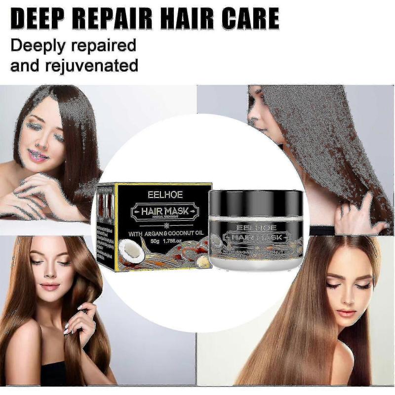 100g Eelhoe Haarmaske Spülung Nährende Reparatur Haarmaske Tiefenfeuchtigkeitsspendend Verbessert Frizz, Weiches Und Flauschiges Haar - Ri
