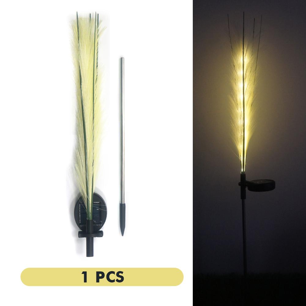 LED Solar Reed Lamp Garden Landscape Light Outdoor Waterproof Lawn Light Yard Christmas Decoration Path Lighting Decoration