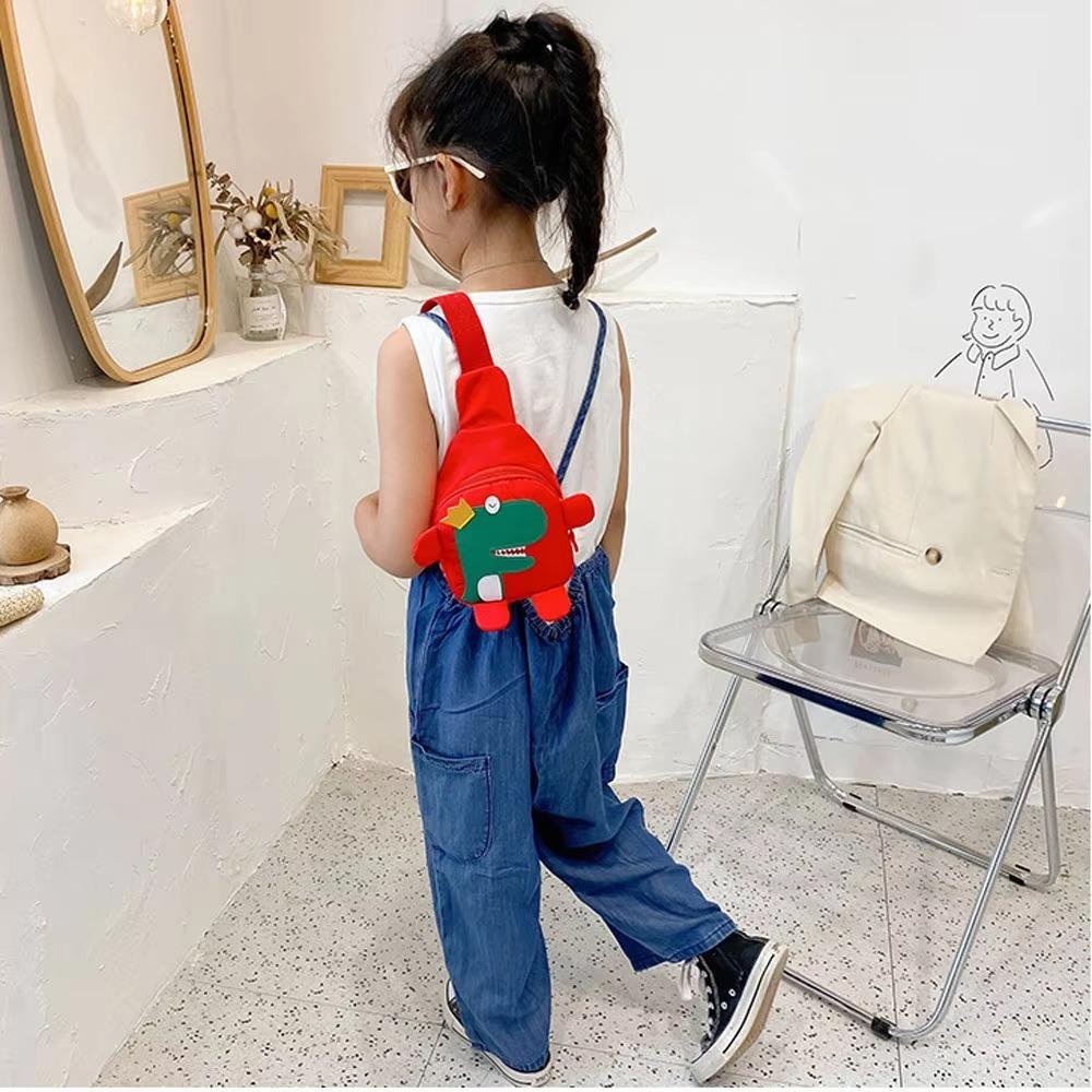 Fashion Cartoon Chest Bag Dinosaur Mini Crossbody Bag Shoulder Bag Toddler
