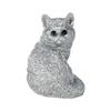 Ubia Metal Pet British Shorthair Silver Doll Figurine Animal Garden Decoration Cat 4x3.5x5cm H24012-J13