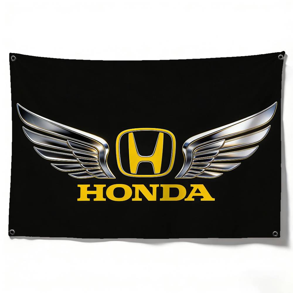

Motorcycle For HONDA Flag 120g Polyester Sublimation Print Durable Hanging Banner Home Decor Gift 50x70cm