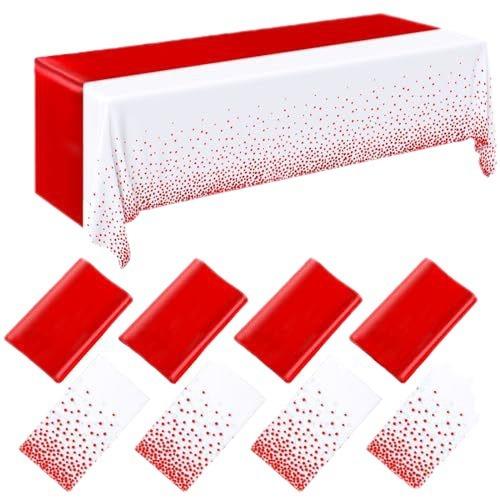 Small Polka Dot Disposable Tablecloth Thickened Waterproof PEVA Tablecloth Home Wedding Birthday Party Decoration Table Cloth