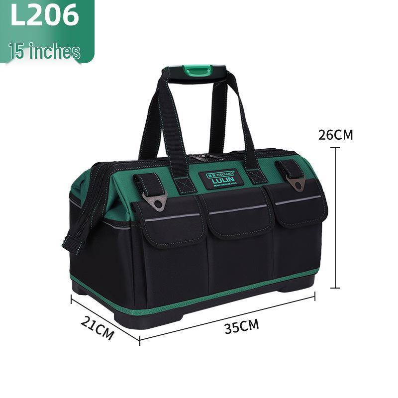 Green Forest Large Multi-functional Tool Bag – Oxford Cloth Electrician and Repair Storage Pouch
