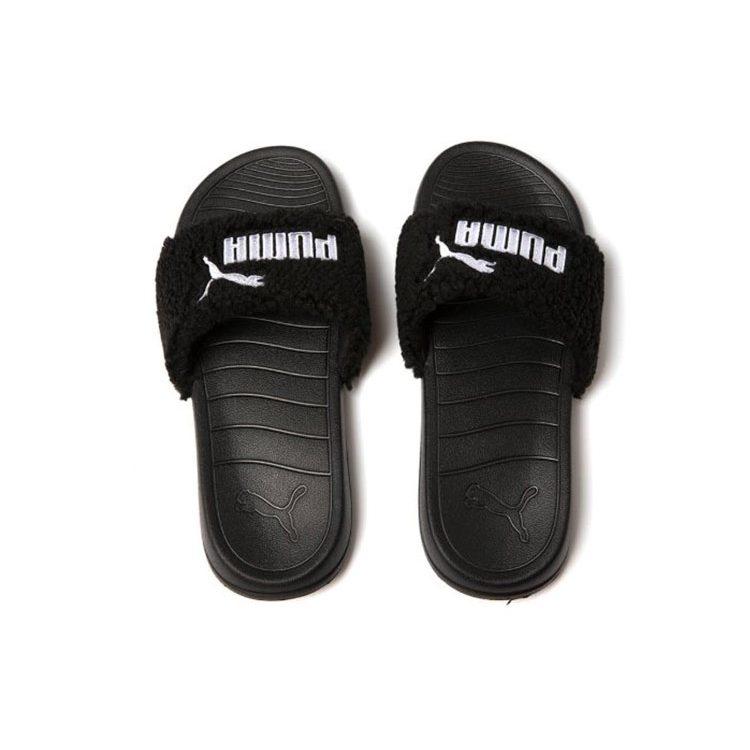 PUMA Popcat 20 Fleece Slippers Black 375955-01