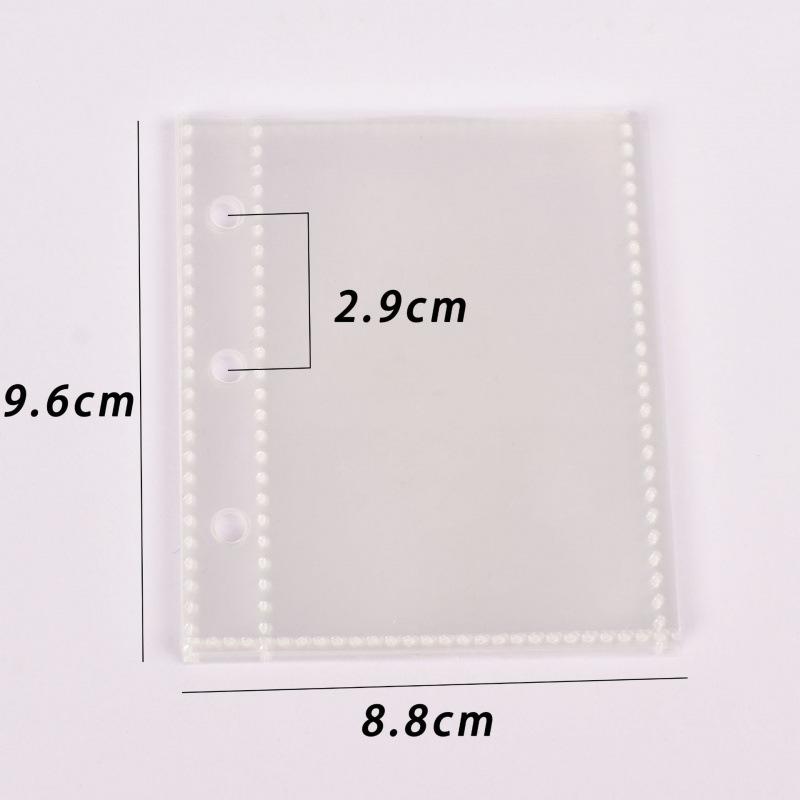 A8 Transparent PVC Diary Three-Hole Notebook & Stargazer Loose-Leaf Binder Photo Album 10 Single Pocket Storage Bags