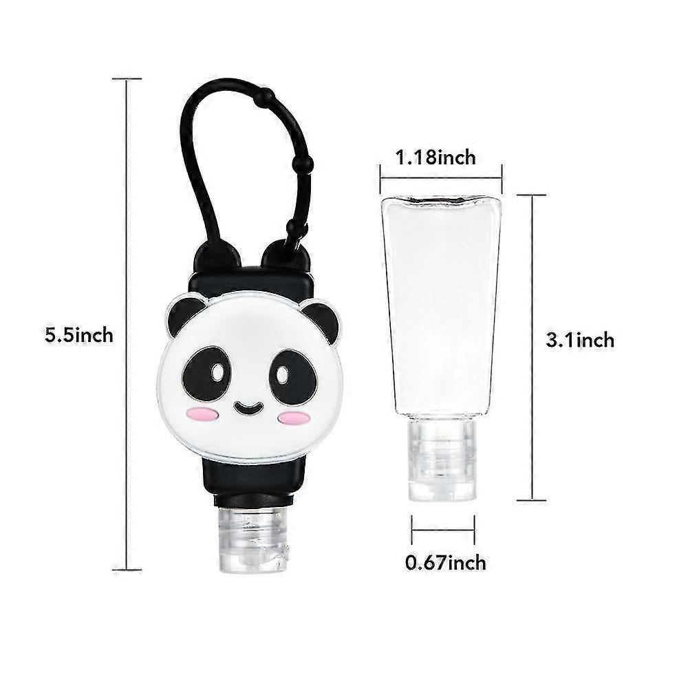 6 Pcs Cartoon Silicone Liquid Dispenser Bottle 30ml Students and Children Without Hand Washing Can H