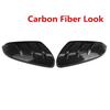 Pair Car Rearview Mirror Cover Glossy Black/Carbon Fiber Side Door Mirror Cover For Honda Civic 10th 2016 2017 2018