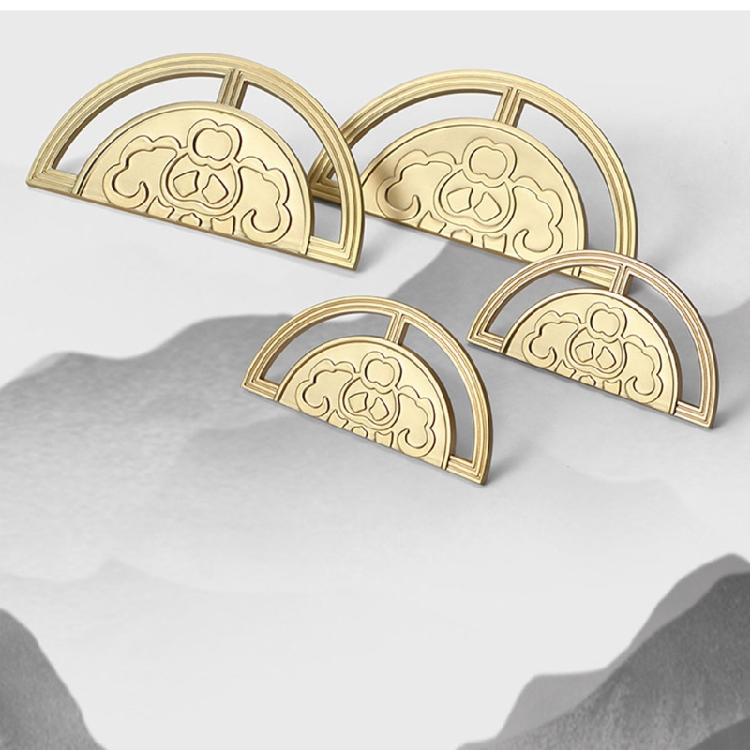 Zinc Alloy Cabinet Cupboard Drawer Pull Semi-circular Home Furniture Handle
