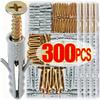 Plastic Expansion Tube Wall Anchors Fasteners Self-tapping Screw Pipe Drilling Plug Concrete Wall Plug Anchor Fasteners Bolt Kit