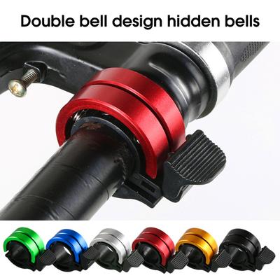 Dual-Ring Design Clear Bicycle Bell Aluminum Alloy MTB Safety Cycling Handlebar Bell Ring