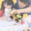 Diy Customizable Wooden Four-wheel Drive Racing Car Educational Toy For Kids Stem Education