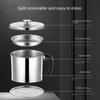 1.3L/1.8L Oil Filter Pot Large Capacity Lard Strainer Filter Tank Storage Container Grease Keeper Cooking Oil Strainer Kitchen
