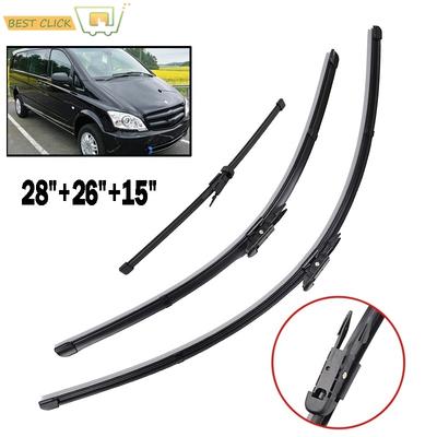 28"26"15" Auto Windschutzscheibe Frontscheibe Scheibenwischerblätter Für Mercedes-Benz Vito Viano W639 2010 2011 2012 2013 2014