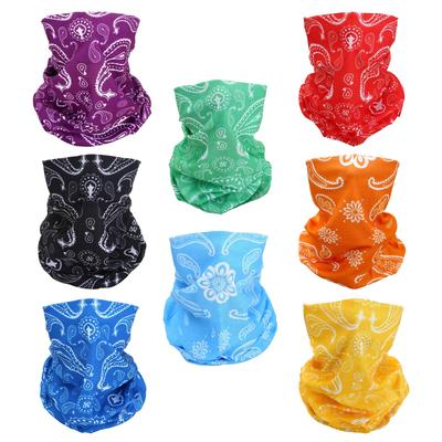 8 Cashew Nut Flower Headband Bandana Balaclava Half Face Mask Shield Head Hair Scarf Neck Gaiter Hat Multipurpose Breathable Reusable Washable for