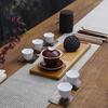 Bamboo Wood Tea Tray, Tea Plate Accessories, Saucer Rattan Mat, Rectangle Serving Table Plate, Storage Dish for Hotel Gongfu Tea