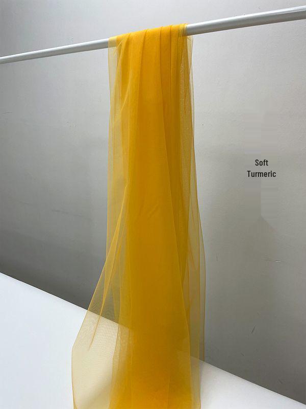 Zitronengelber Gaze-Stoff - Perfekt für Kindergarten-Dekoration & Foto-Hintergründe | Einfarbig Frische Serie