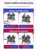 UK2.5B DIN Rail Terminal Block Connector, Pure Copper, Flame Retardant, Quick Wiring (UK-5n, UK-3n, UK-6n).