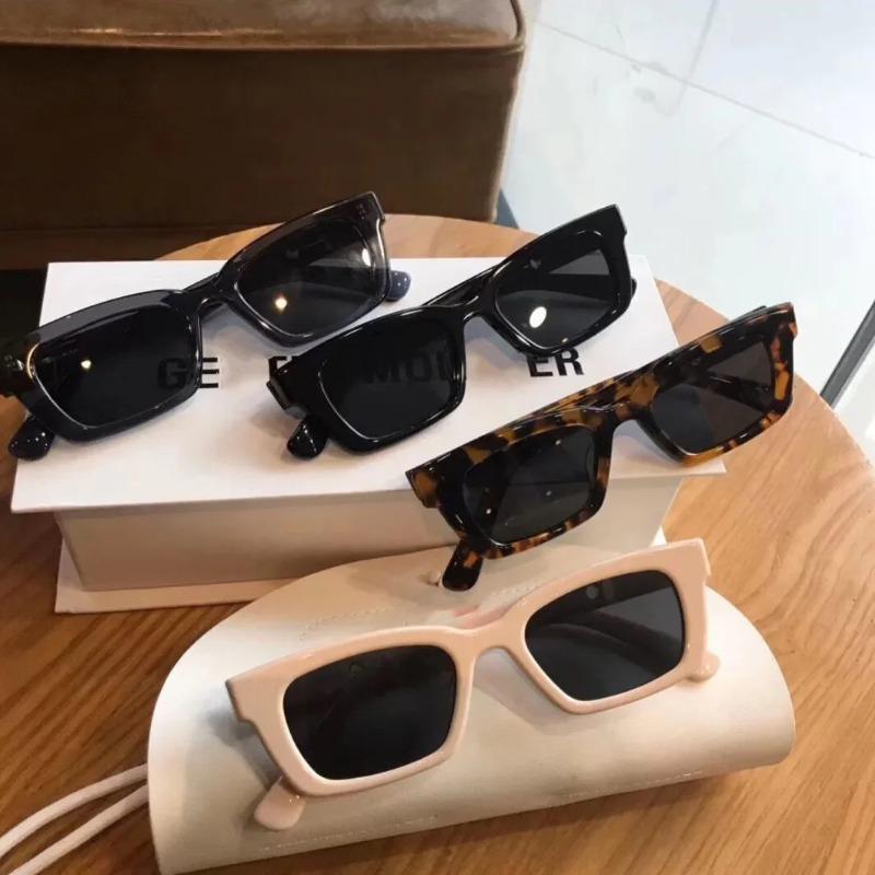 New Women Rectangle Vintage Sunglasses Brand Designer Square Sun Glasses Female Lady Eyeglass Cat Eye Driver Men Goggles