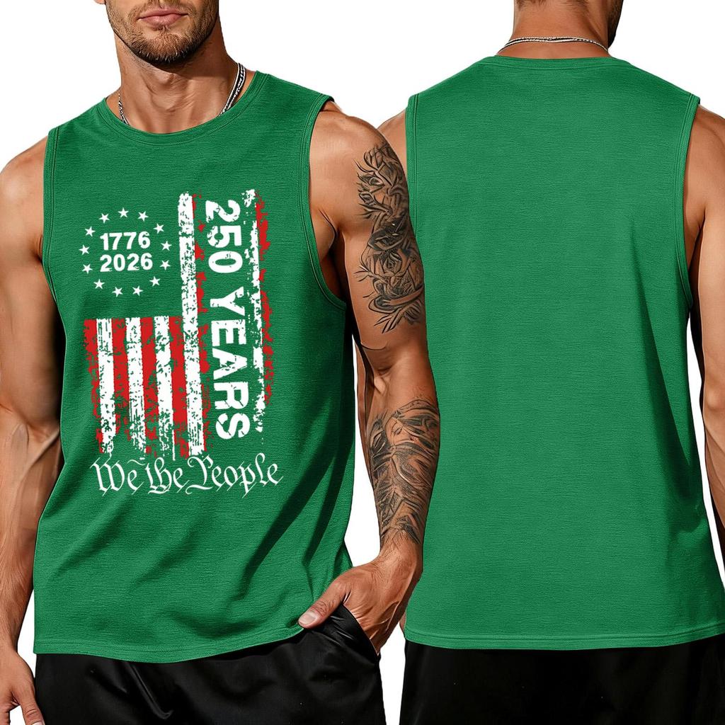 Pánské košile 4. července USA Svalnaté tílko Vlastenecká tílka