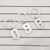 Creative and Unique New Digital Stainless Steel Key Ring Charms – Minimalist Digital Keyrings