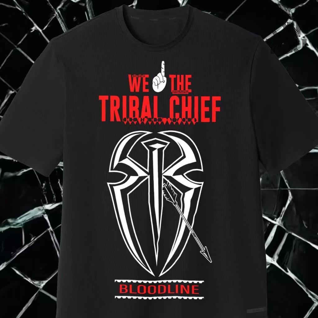 2025 Tide WWE Wrestler Men's Women's Cotton Printed Tribal Chief Roman Reigns Roman Reigns Short Sleeve T-Shirt Top