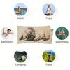 1PC Sleeping Pug Print Beach Towel Polyester Quick-Drying Lightweight Soft Towel for Swimming Surfing Camping Travel Beach Essen