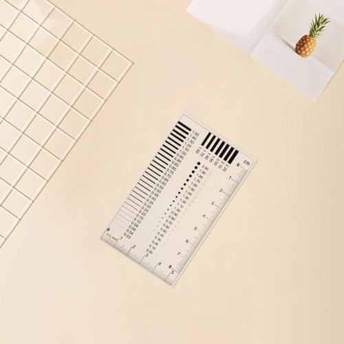 Ledmomo High-Precision SEC Size Estimation Chart, Badge Gauge, Precision Ruler, Diameter Estimation Ruler, Line Width Defect Measurement Tool, Sec Def