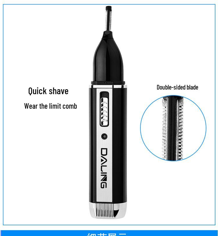 Barbeador Elétrico Multifuncional Masculino 7003: Aparador de Nariz e Cabelo 4 em 1 Recarregável por USB, Cortador, Aparador de Sobrancelhas.