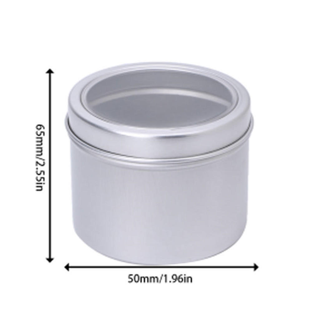 180ML Aluminium Empty Cosmetic Pot Jar Tin Container Box Screw Lid Craft