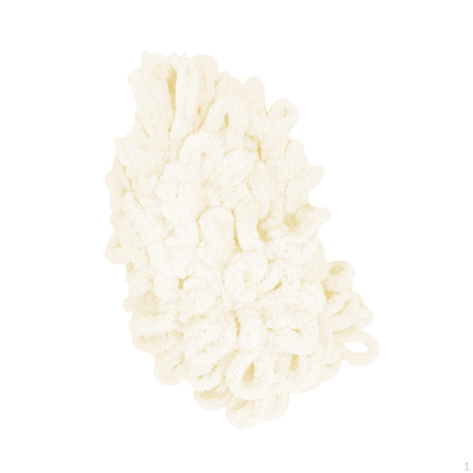 

Объемная пряжа для вязания крючком для рук, удобная, толстая, для самостоятельного вязания крючком White