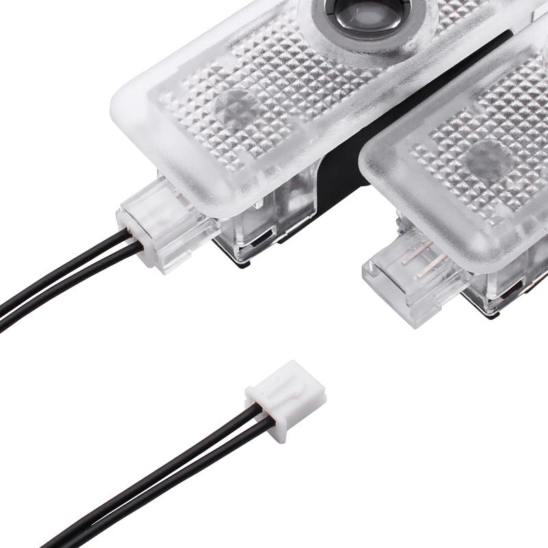 2Pcs Car Door Welcome Light Led HD Projector Lamp Courtesy Lights For Mercedes Benz C117 W117 E COUPLE C207 C205 A205 W218 C218 DC6