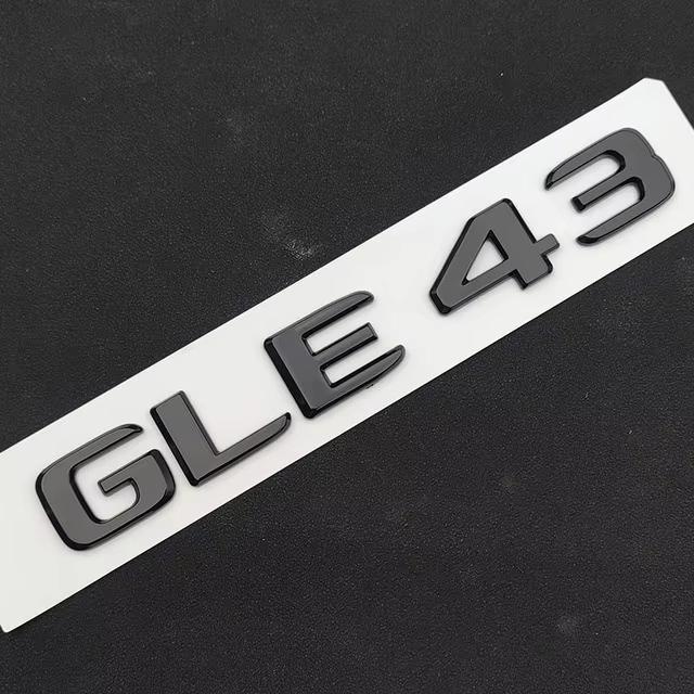 

3D ABS Car Rear Trunk Badge GLE 43 BITURBO 4MATIC Letters Logo Emblem Sticker For Mercedes Benz GLE43 AMG W167 W166 Accessories